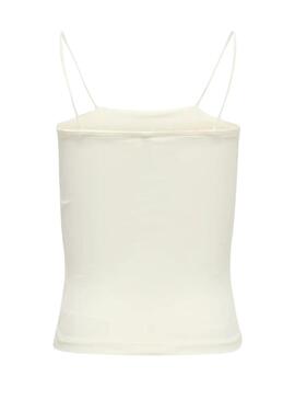Top Only Ogea bianco sporco per bambina