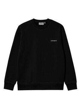 Felpa Carhartt Embroidery nera per uomo