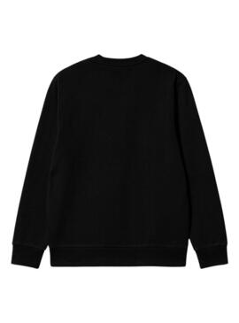 Felpa Carhartt Embroidery nera per uomo