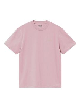 Maglietta Carhartt Script rosa per donna