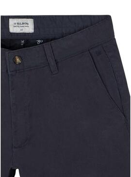 Pantaloni cinesi Silbon Sport blu scuro per uomo.
