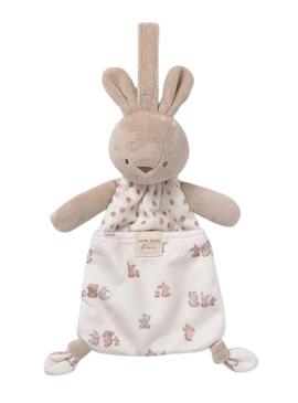 Peluche Mayoral beige con ciuccio per bambino