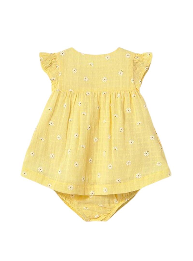 Abito Mayoral sunny fiori giallo neonato