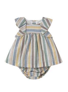 Abito a righe in lino Mayoral per bambino.