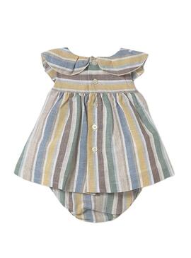 Abito a righe in lino Mayoral per bambino.