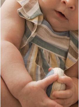Abito a righe in lino Mayoral per bambino.