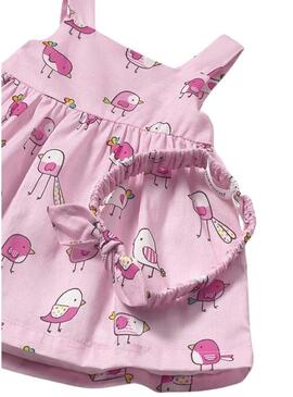 Abito Mayoral fascia petalo rosa per bambino.
