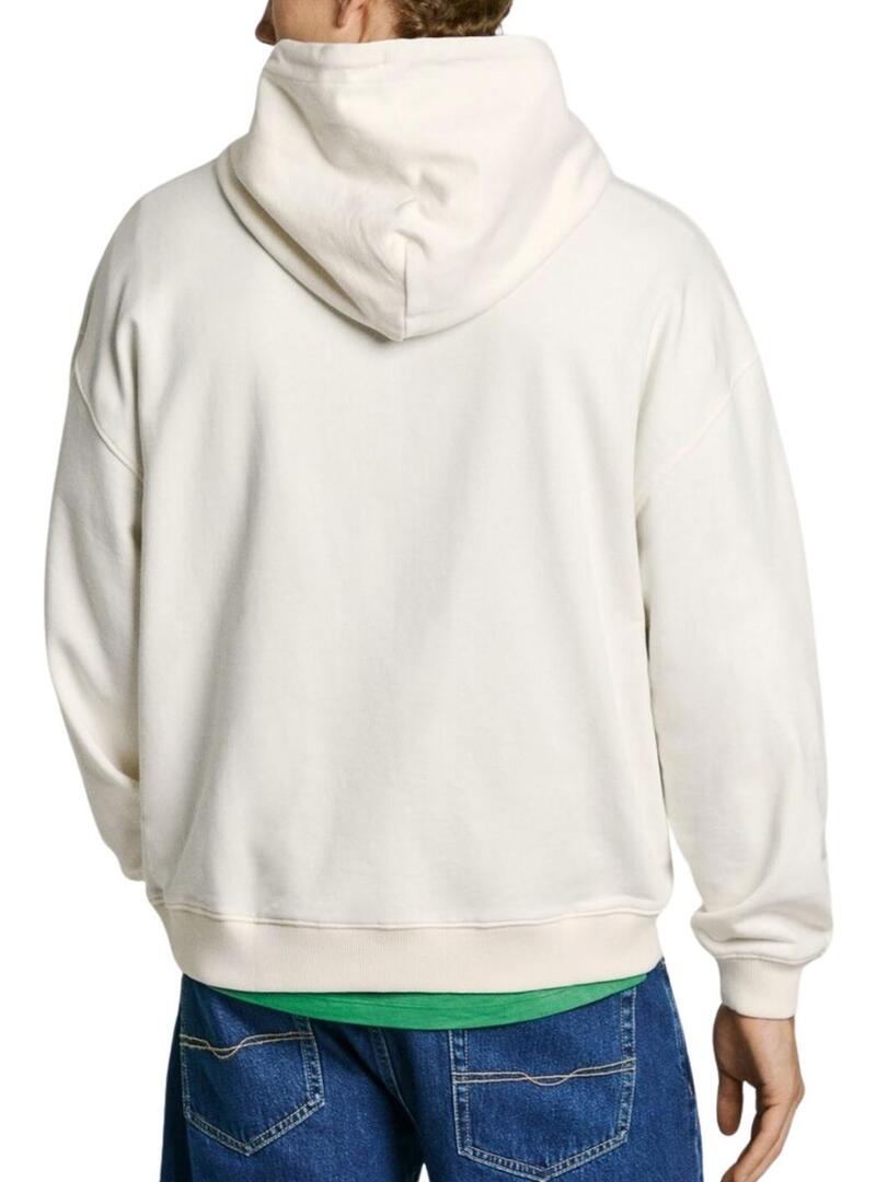 Felpa Pepe Jeans Talbot bianca per uomo