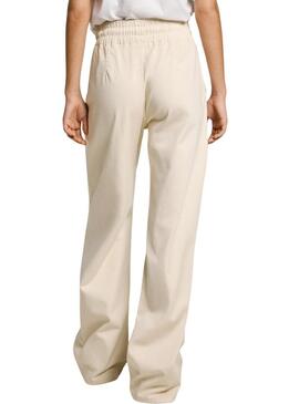 Pantaloni Pepe Jeans Loose beige per donna