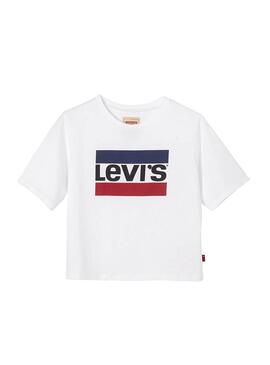 T-Shirt Levis Bacio Bianco Bambina
