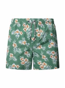 Costume da bagno Pepe Jeans Hibiscus verde per uomo