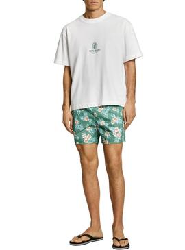 Costume da bagno Pepe Jeans Hibiscus verde per uomo
