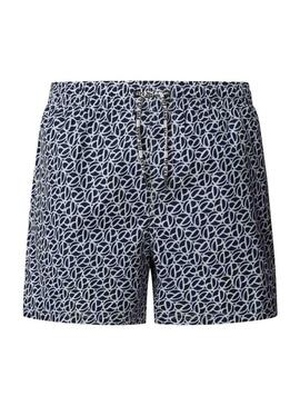 Costume da bagno Pepe Jeans Print blu scuro per uomo