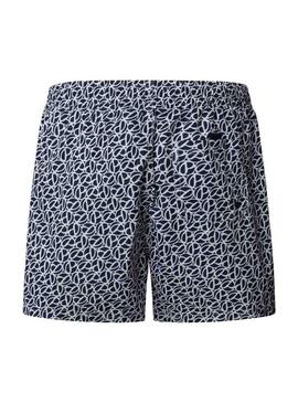 Costume da bagno Pepe Jeans Print blu scuro per uomo