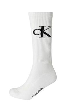 Pacchetto di calze Calvin Klein Monogram bianche per uomo