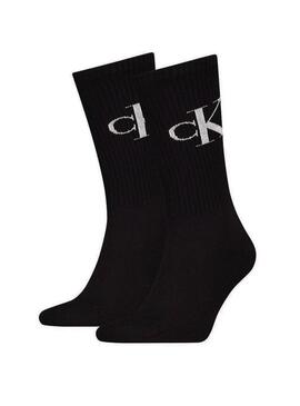 Pacco di calze Calvin Klein Monogram nere per uomo
