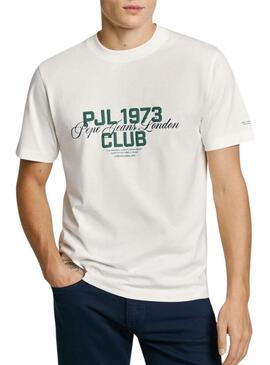Maglietta Pepe Jeans Talbot bianca per uomo.