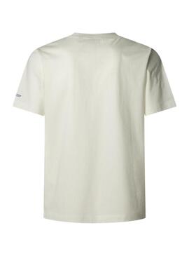Maglietta Pepe Jeans Talbot bianca per uomo.