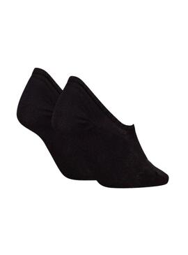 Pacco di calzini Calvin Klein Footie High Cut neri per donna