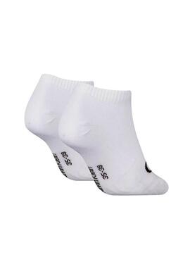 Pacchetto di calze Calvin Klein Sneaker Monogram bianche per donna