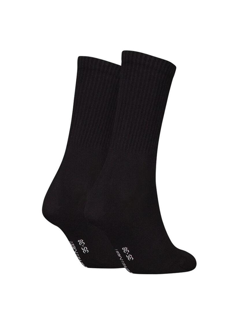 Pacco di calze Calvin Klein Monogram nero per donna