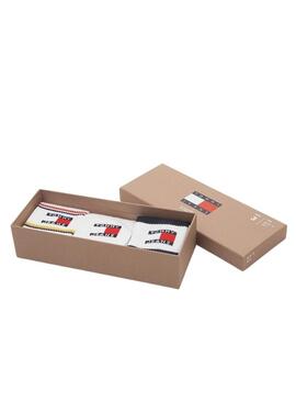 Pacchetto di tre calze Tommy Jeans Uni multicolore per donna e uomo.