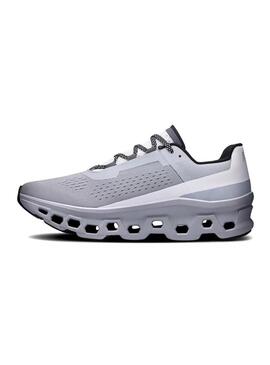Scarpe da corsa On Running Cloudmonster grigie per uomo