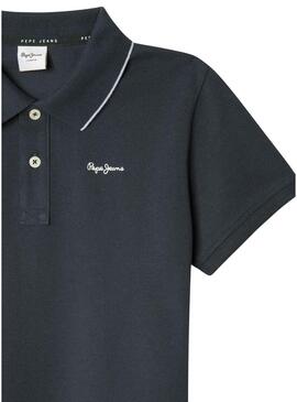Polo Pepe Jeans Henry blu scuro per bambino