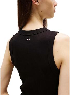Abito Tommy Jeans Bubble nero per donna