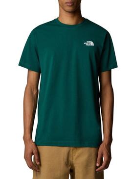 Maglietta The North Face NSE Box verde per uomo