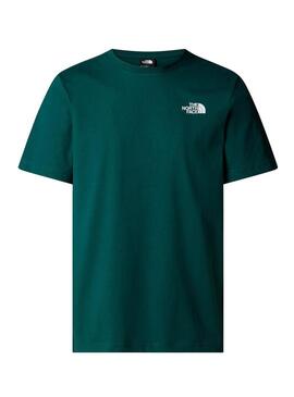 Maglietta The North Face NSE Box verde per uomo
