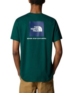 Maglietta The North Face NSE Box verde per uomo