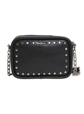 Borsa Pepe Jeans Brianae con borchie nera per donna