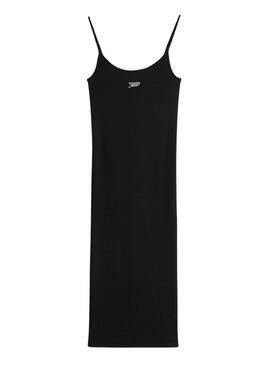Abito Tommy Jeans Script strap nero per donna