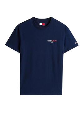 Maglietta Tommy Jeans DNA blu scuro per uomo