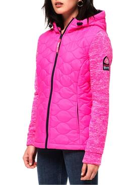 Giacca Superdry Storm Quilted Fucsia Donna
