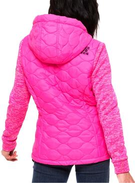 Giacca Superdry Storm Quilted Fucsia Donna
