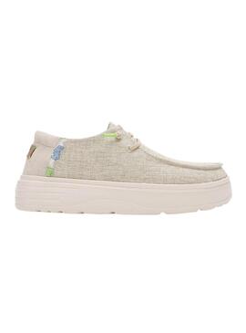Scarpe da ginnastica Walkin Pitas Poppy beige per donna