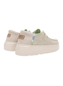 Scarpe da ginnastica Walkin Pitas Poppy beige per donna