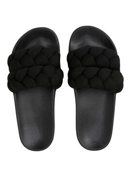 Sandali Tommy Jeans Braided neri per donna