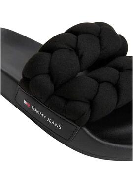Sandali Tommy Jeans Braided neri per donna