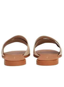 Sandali Tommy Hilfiger Webbing beige per donna