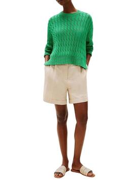 Sandali Tommy Hilfiger Webbing beige per donna