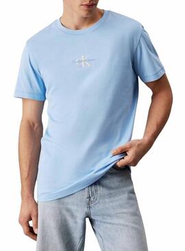 Maglietta Calvin Klein Jeans Monologo blu per uomo