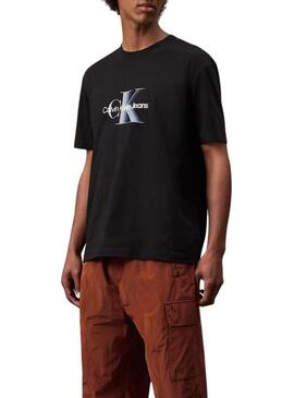 Maglietta Calvin Klein Jeans Monologo nera per uomo