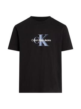 Maglietta Calvin Klein Jeans Monologo nera per uomo