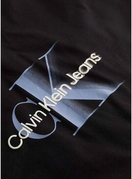 Maglietta Calvin Klein Jeans Monologo nera per uomo