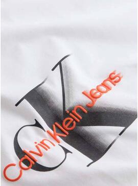 Maglietta Calvin Klein Jeans Monologo bianca per uomo