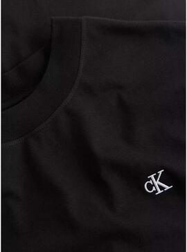 Maglietta Calvin Klein Jeans Serif nera per uomo.