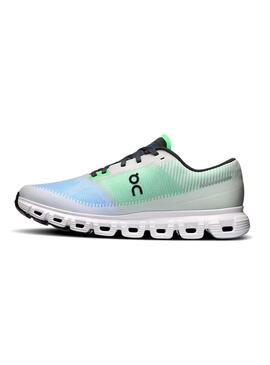 Scarpe da ginnastica On Cloud 6 verdi e blu per uomo